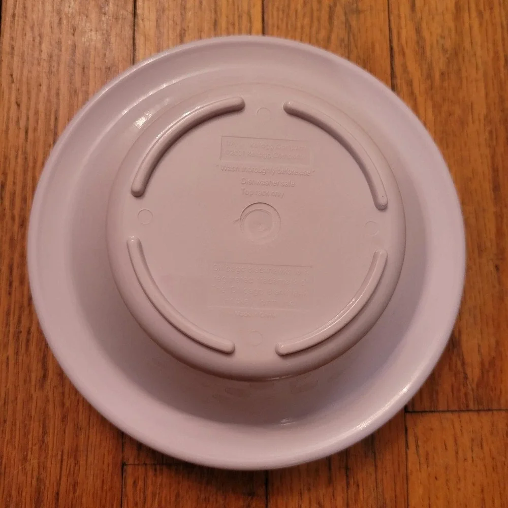 5 Vintage 2001 Kelloggs Chicago Blackhawks NHL Plastic Cereal Bowls Set‎ White